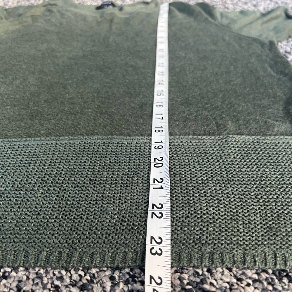 Theory Linen Blend Easy Tee in Clover Green - Picture 8 of 8